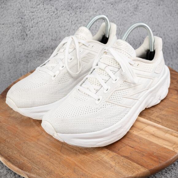 New Balance Fresh Foam X 1080v13 Womens Size 7.5 White Running Shoes Sneakers - Picture 4 of 11